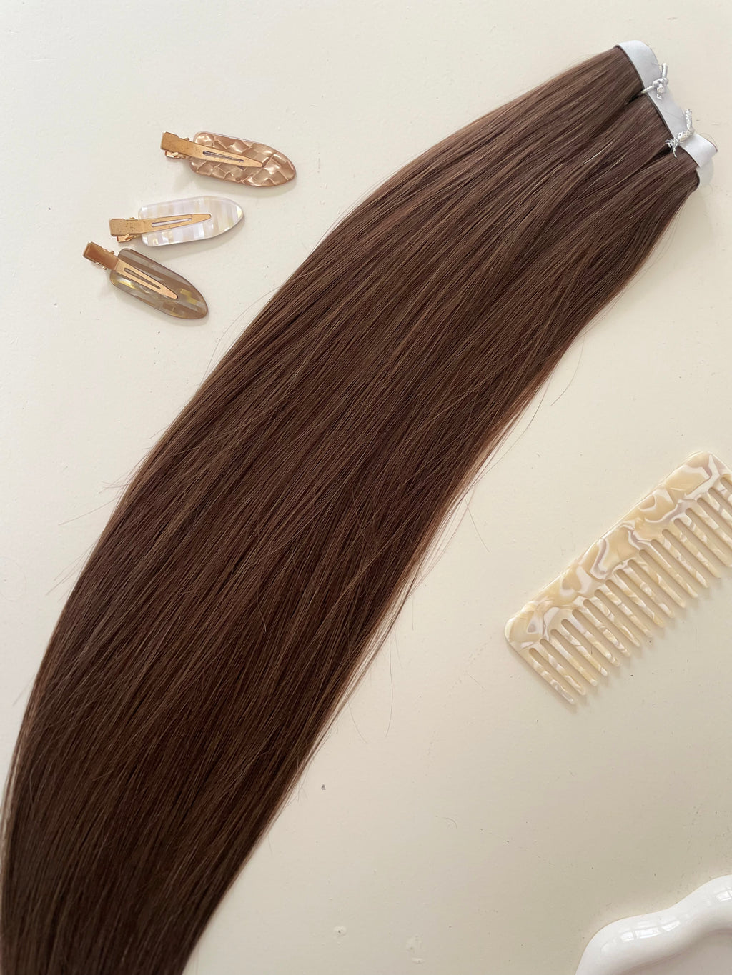 Espresso Touch Remy Invisible Tape in Weft