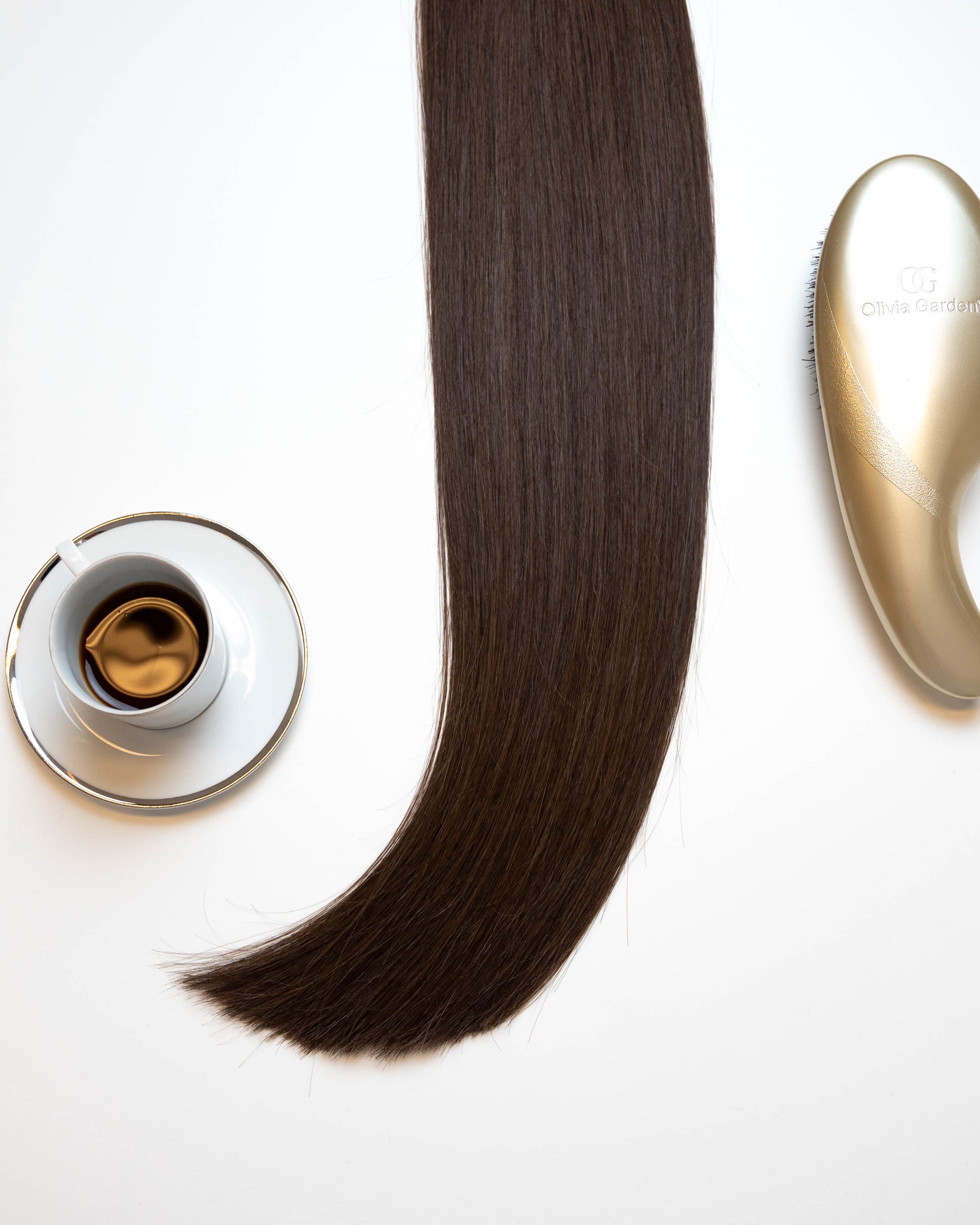 Espresso Touch Remy Invisible Clips ins