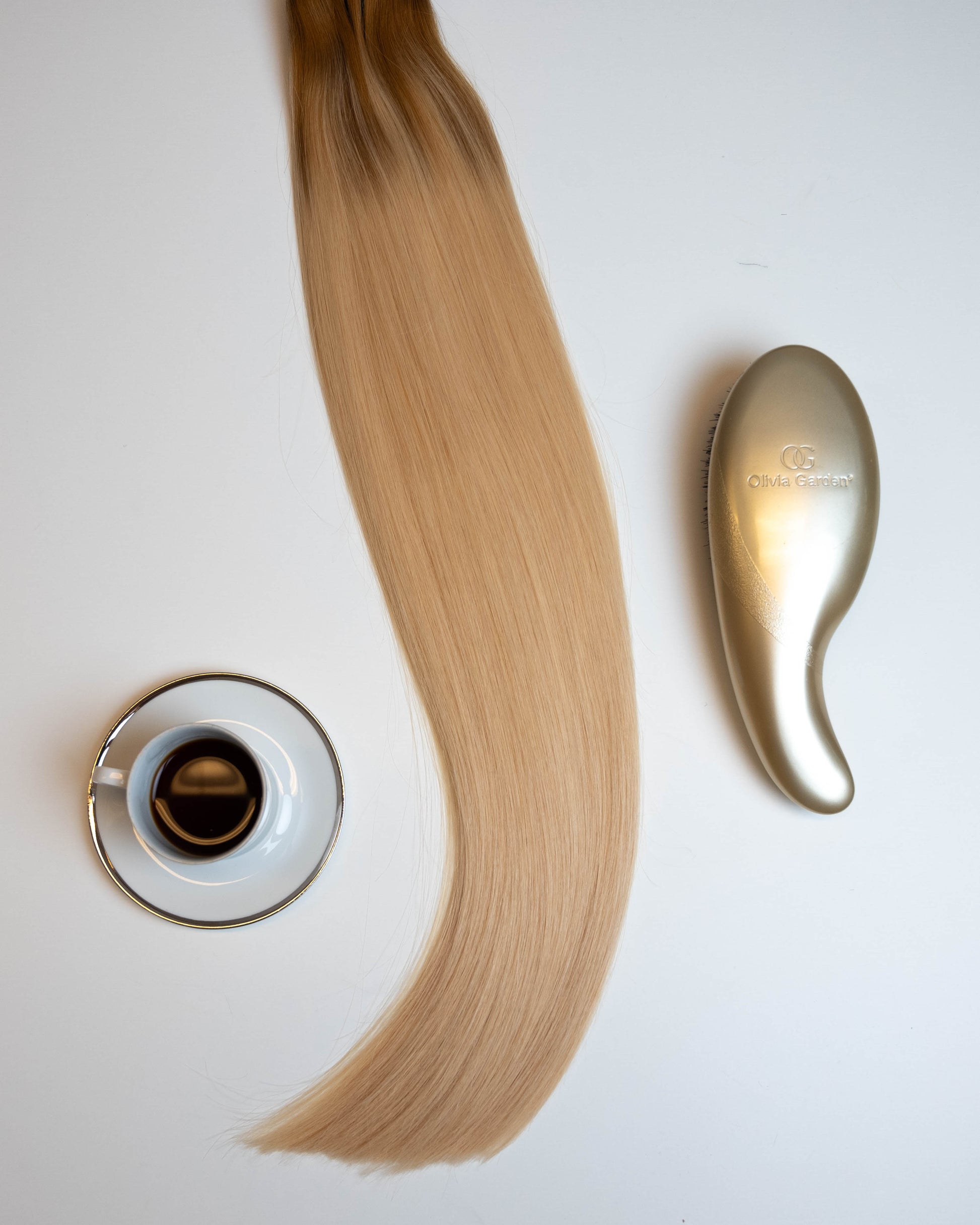 Golden Blond Remy Invisible Clips ins