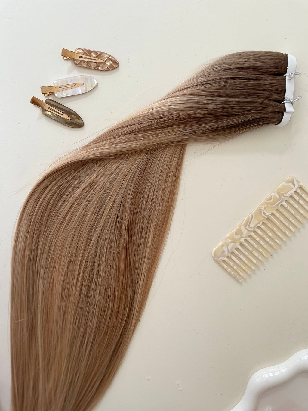Sunkissed Glow Virgin Invisible Tape in Weft